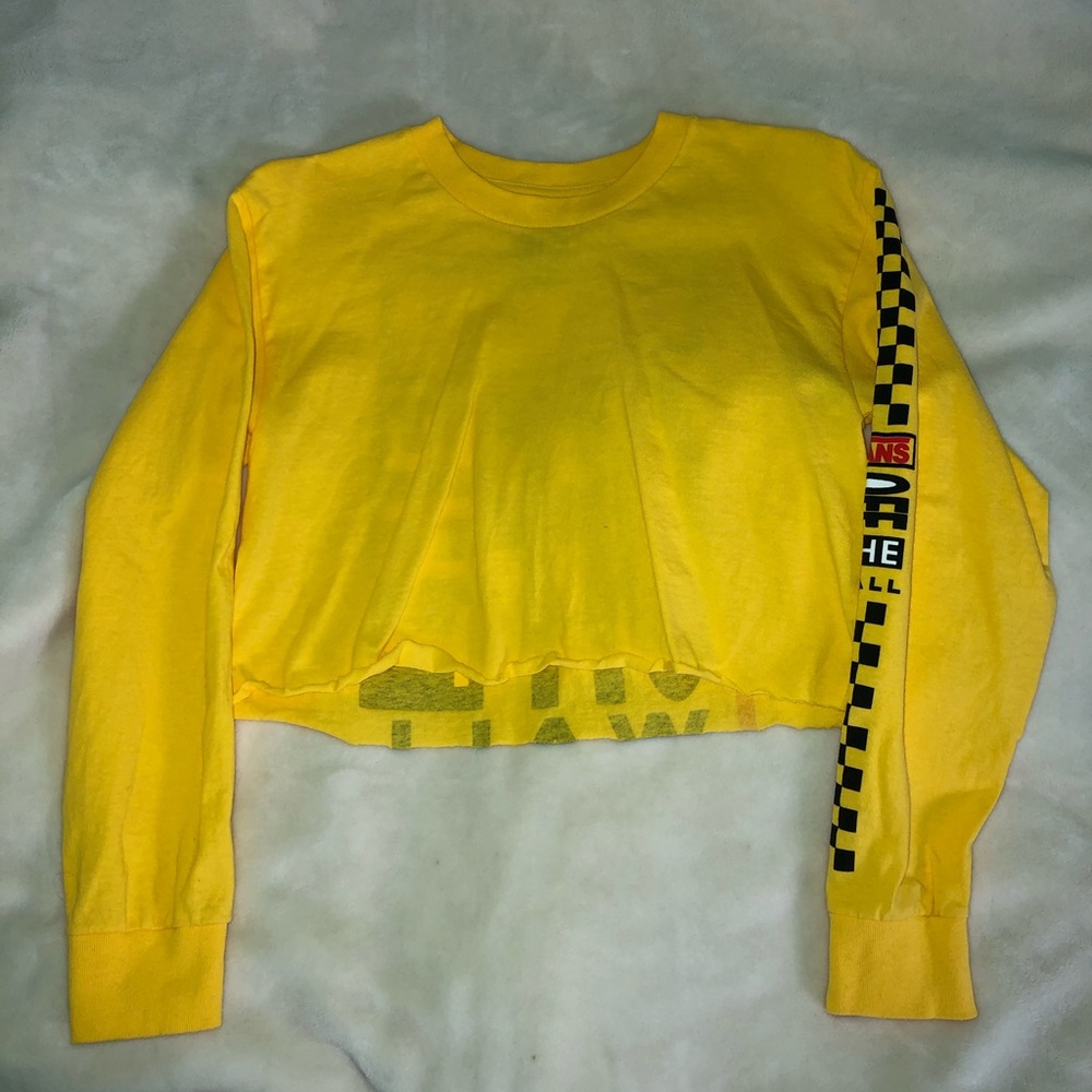 Yellow Vans long sleeve shirt